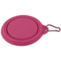 Portable Dog Bowl Pink Bottom